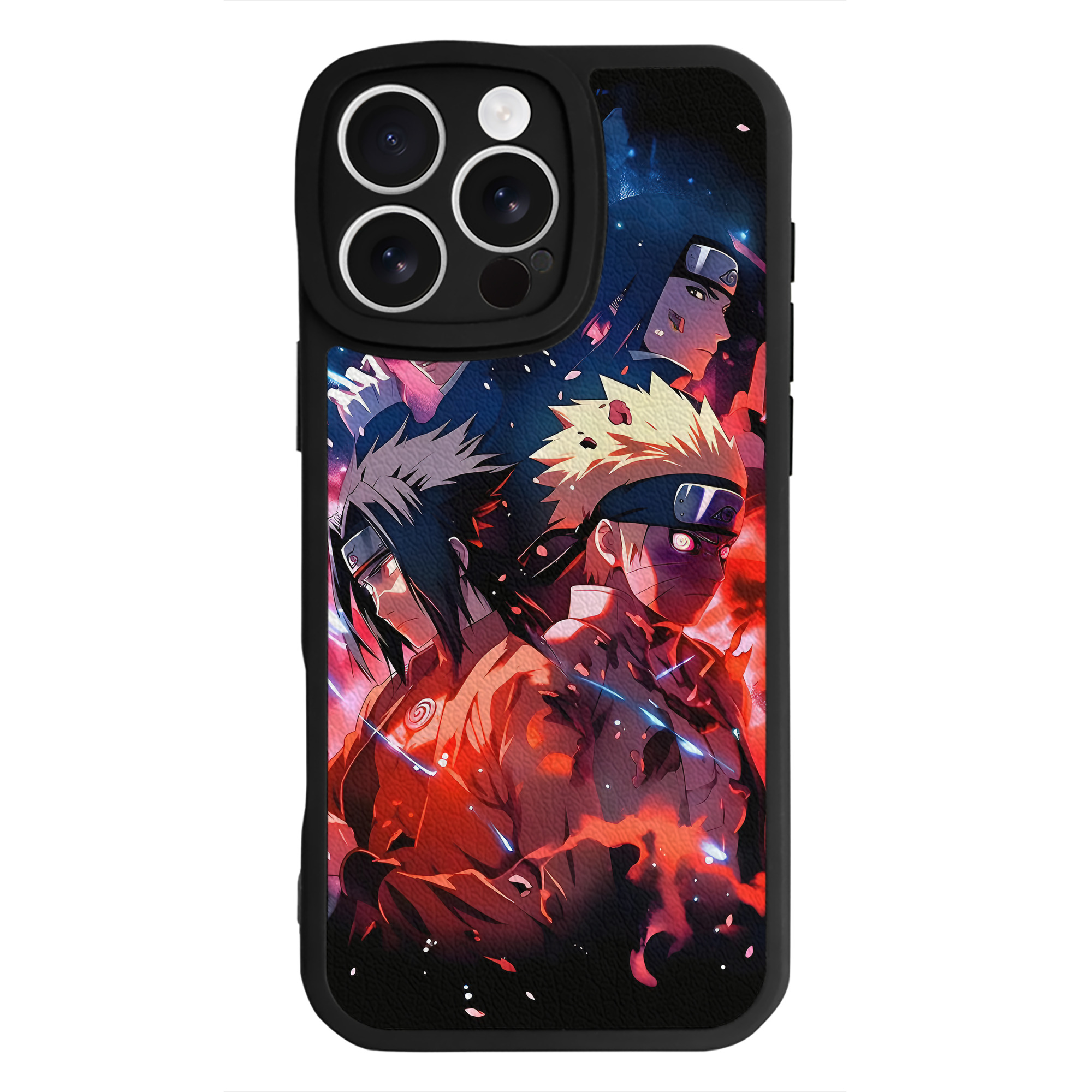 （画像用） NARUTO -ナルト- NARUTO -ナルト- 疾風伝 【iPhone 16シリーズ対応】シリコンスマホケース（レザー調） 材質：シリコン